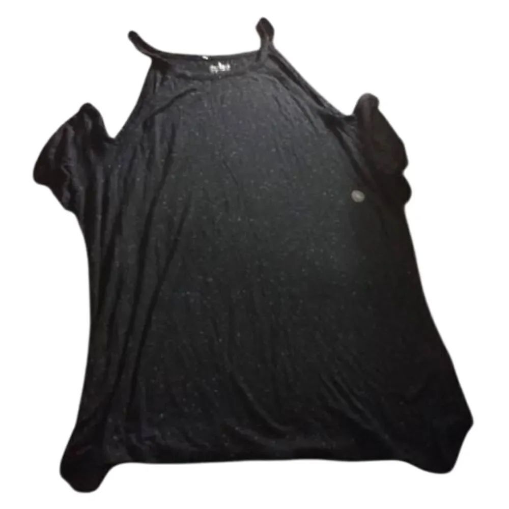 New York & Company Black Cut Out Tank Top (402)